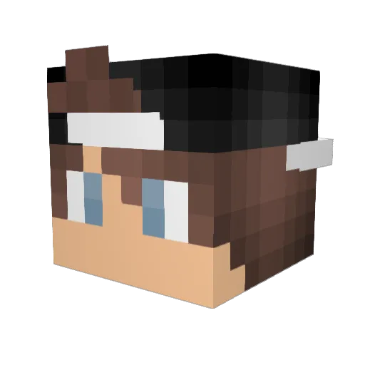 xShoxy Minecraft avatar head, 3D render