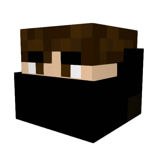 xShyrox Minecraft avatar head, 3D render