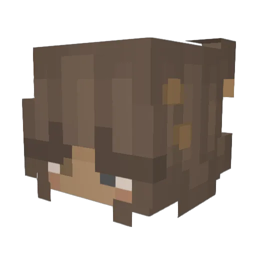 xSierraBear Minecraft avatar head, 3D render