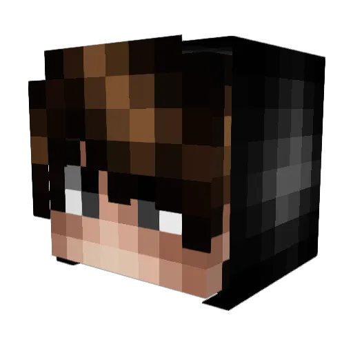 xSilentButDeqdly Minecraft avatar head, 3D render