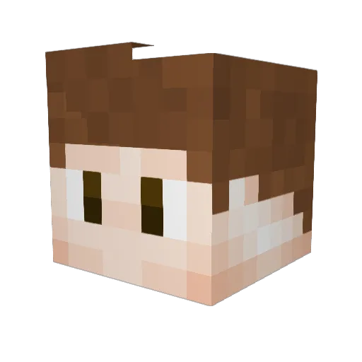 xSilphy Minecraft avatar head, 3D render