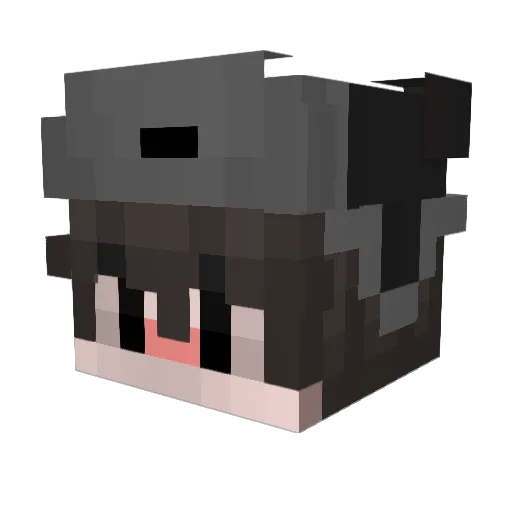 xSilverLess Minecraft avatar head, 3D render