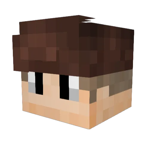xSintex Minecraft avatar head, 3D render