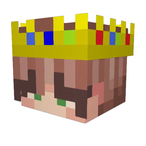 xSkeps Minecraft avatar head, 3D render