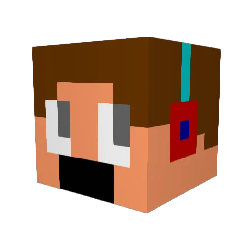 xSkizzX Minecraft avatar head, 3D render