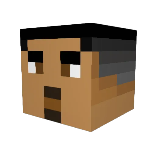 xSl1my_ Minecraft avatar head, 3D render