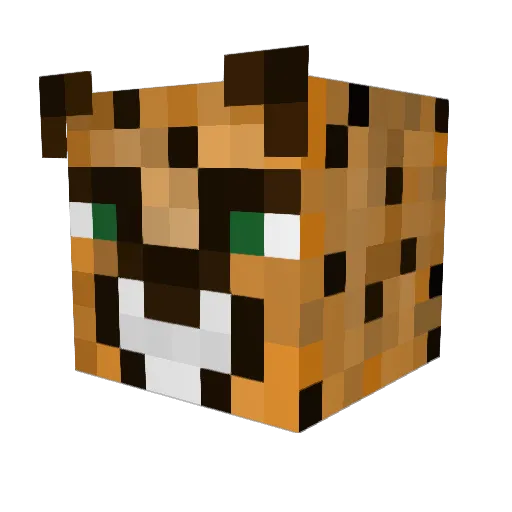 xSlope Minecraft avatar head, 3D render