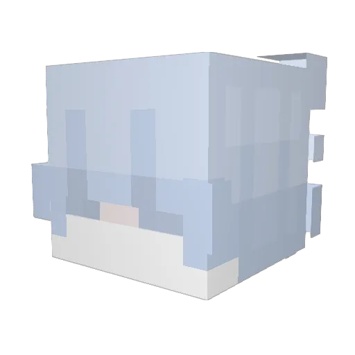 xSmrtt Minecraft avatar head, 3D render
