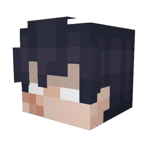 xSmsm Minecraft avatar head, 3D render