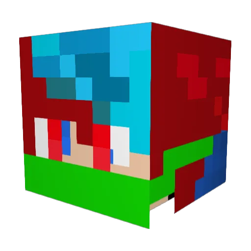 xSniperFlag127 Minecraft avatar head, 3D render