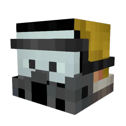 xSnooki Minecraft avatar head, 3D render