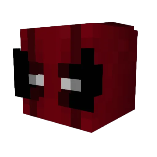 xSnowking Minecraft avatar head, 3D render