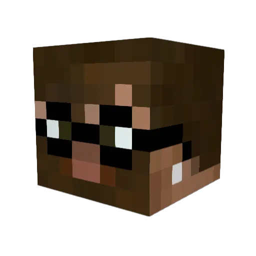xSolitariusx Minecraft avatar head, 3D render