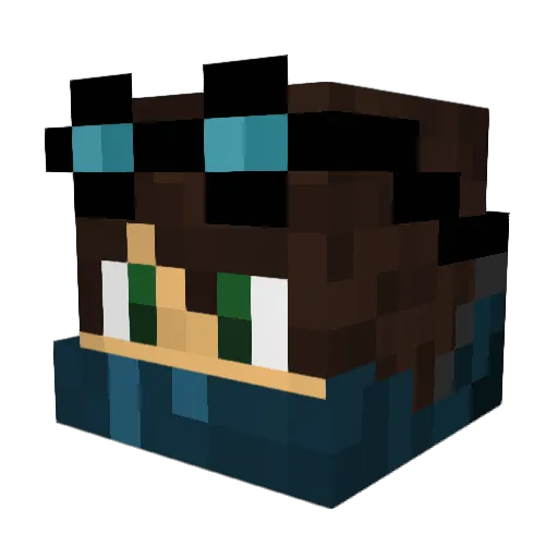 xSolum Minecraft avatar head, 3D render