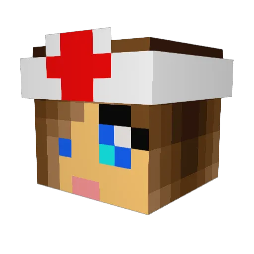 xSonaa Minecraft avatar head, 3D render