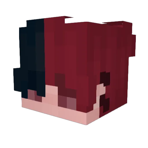 xSonek Minecraft avatar head, 3D render