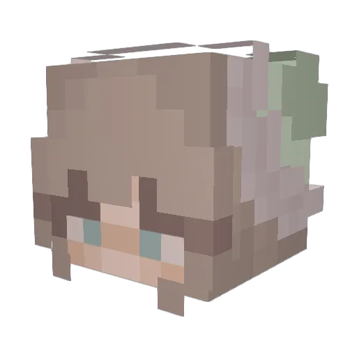 xSorax_ Minecraft avatar head, 3D render