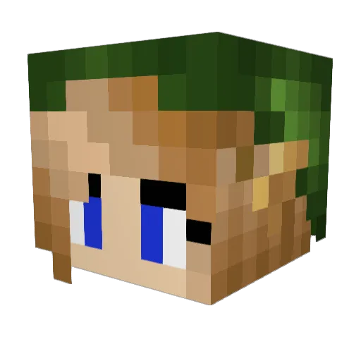 xSparr0w Minecraft avatar head, 3D render
