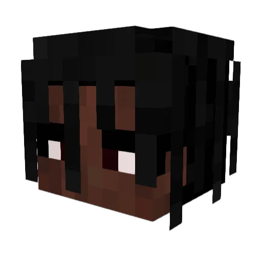 xSpedd Minecraft avatar head, 3D render