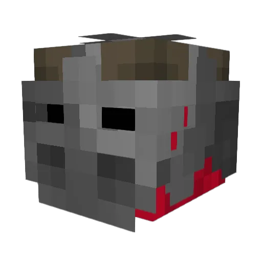 xSpiral Minecraft avatar head, 3D render