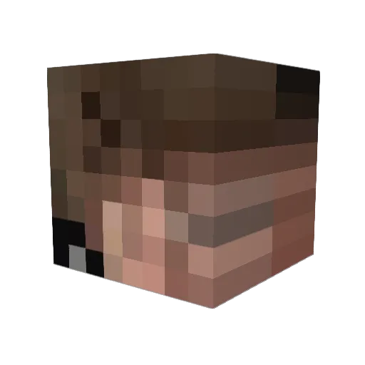 xSplater Minecraft avatar head, 3D render