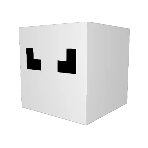 xSpyro Minecraft avatar head, 3D render