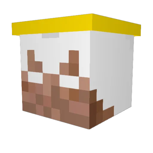 xSqast Minecraft avatar head, 3D render