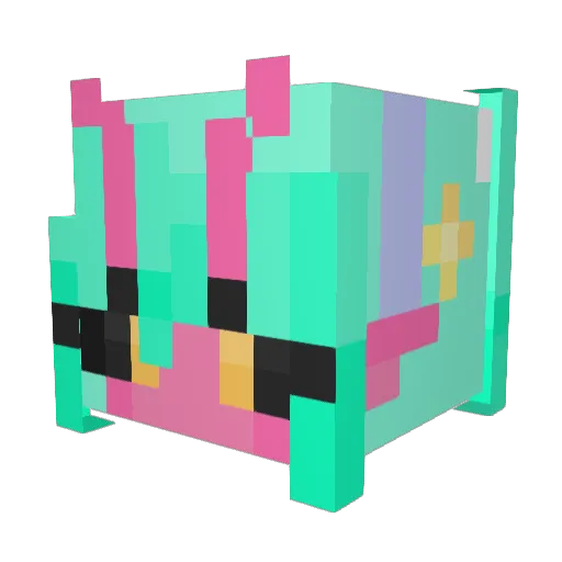 xSquiddeyx Minecraft avatar head, 3D render