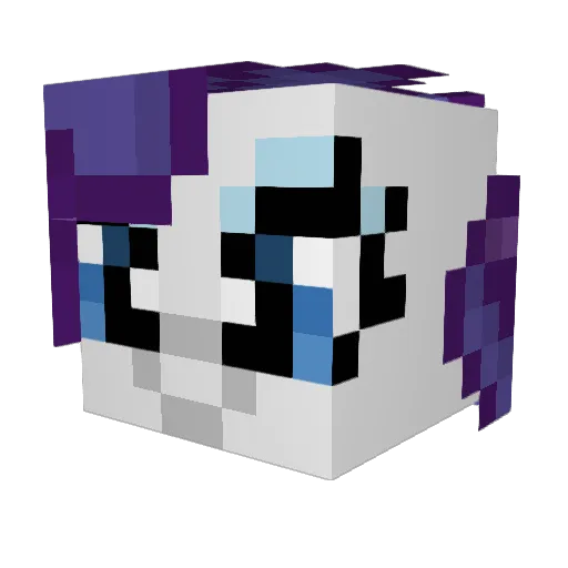 xSrphm Minecraft avatar head, 3D render