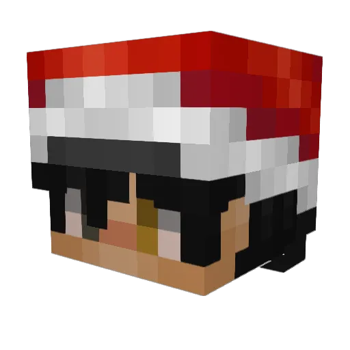 xStandi Minecraft avatar head, 3D render