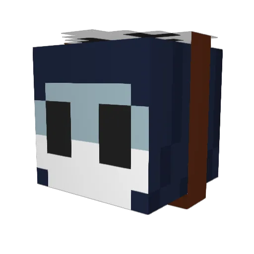 xStarkk Minecraft avatar head, 3D render