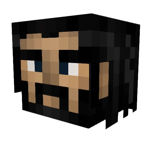 xStarkweather Minecraft avatar head, 3D render