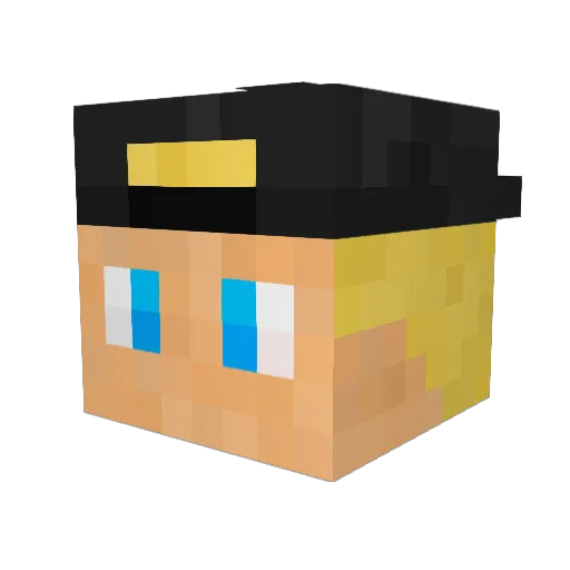 xSteven123 Minecraft avatar head, 3D render