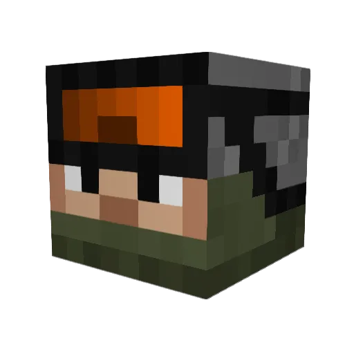 xStrafez Minecraft avatar head, 3D render