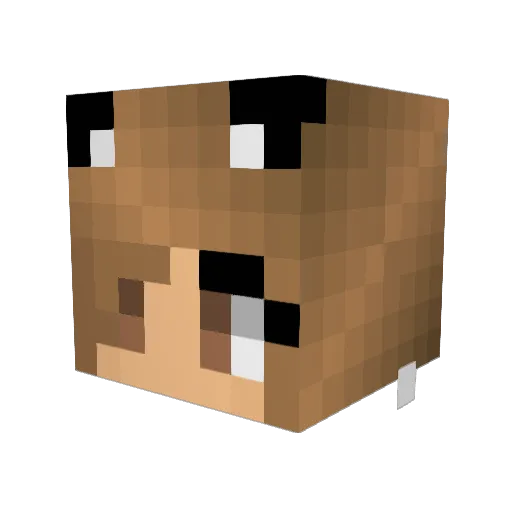 xStripedApples Minecraft avatar head, 3D render
