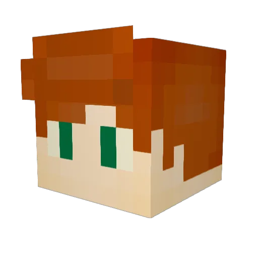 xStumble Minecraft avatar head, 3D render