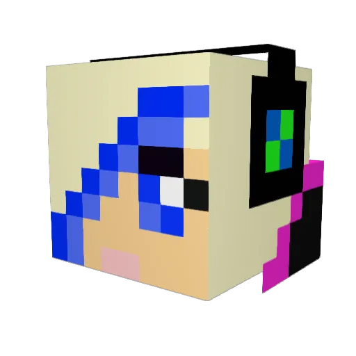 xSucio Minecraft avatar head, 3D render