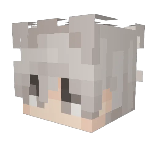 xSuffering Minecraft avatar head, 3D render