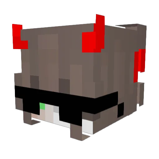 xSukiie Minecraft avatar head, 3D render