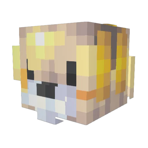 xSundowner Minecraft avatar head, 3D render