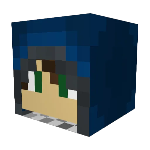 xSupaBored Minecraft avatar head, 3D render