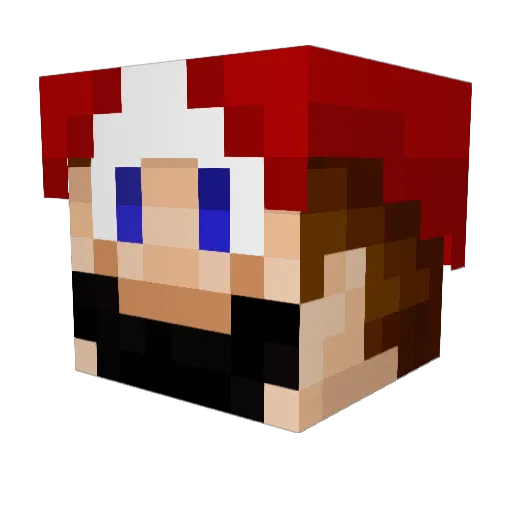 xSuperYoshi13x Minecraft avatar head, 3D render