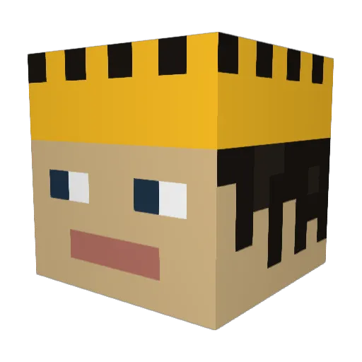 xSupremeKingx Minecraft avatar head, 3D render
