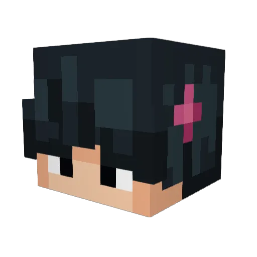 xSweetJapan Minecraft avatar head, 3D render