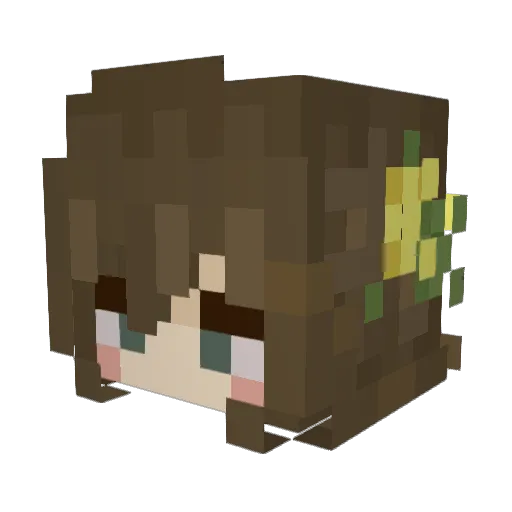 xSxClemx Minecraft avatar head, 3D render