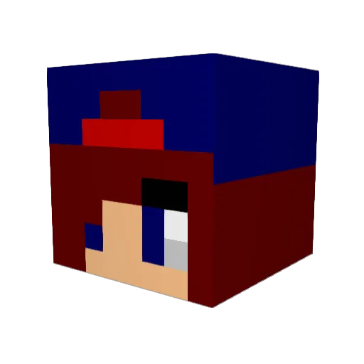 xSxndyx Minecraft avatar head, 3D render