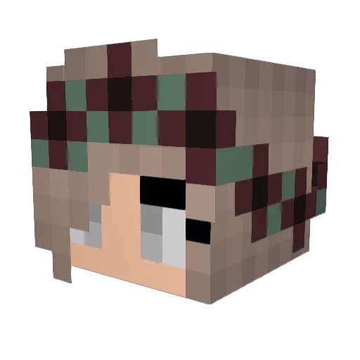 xSylion Minecraft avatar head, 3D render