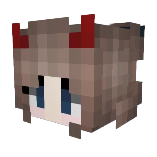 xSynaptics Minecraft avatar head, 3D render