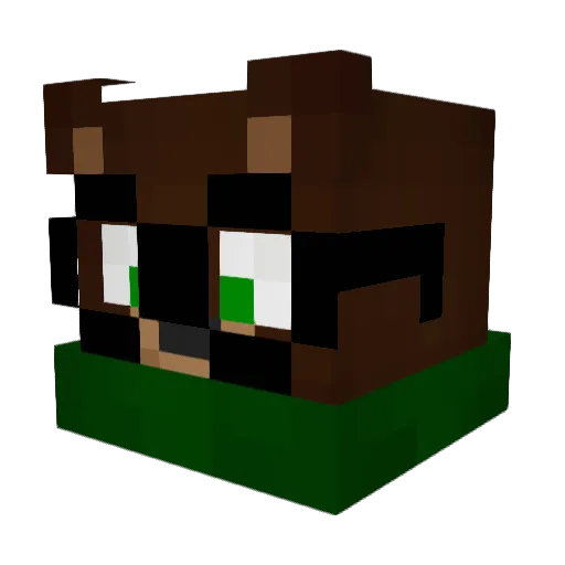 xSyph Minecraft avatar head, 3D render