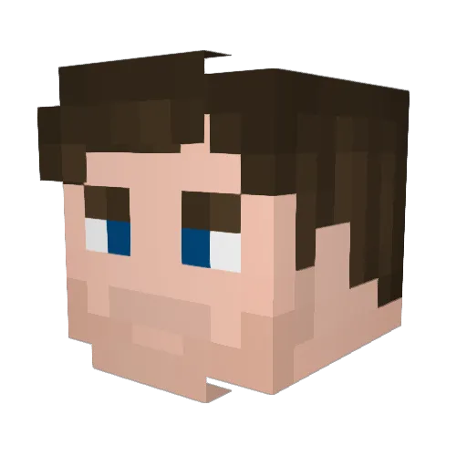 xSzymekPL Minecraft avatar head, 3D render